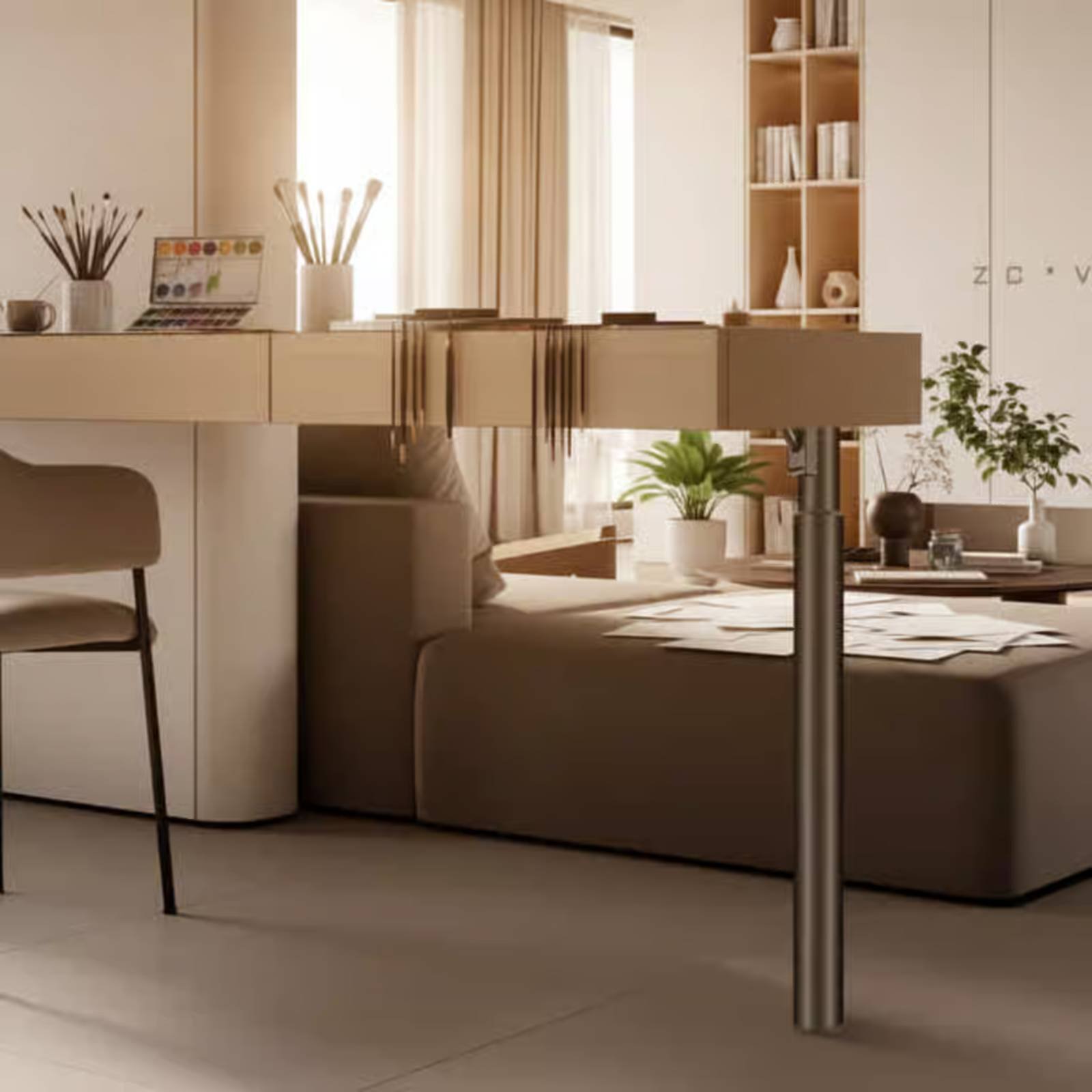 Furniture Hardware Material - Gamba per tavolo regolabile e pieghevole,