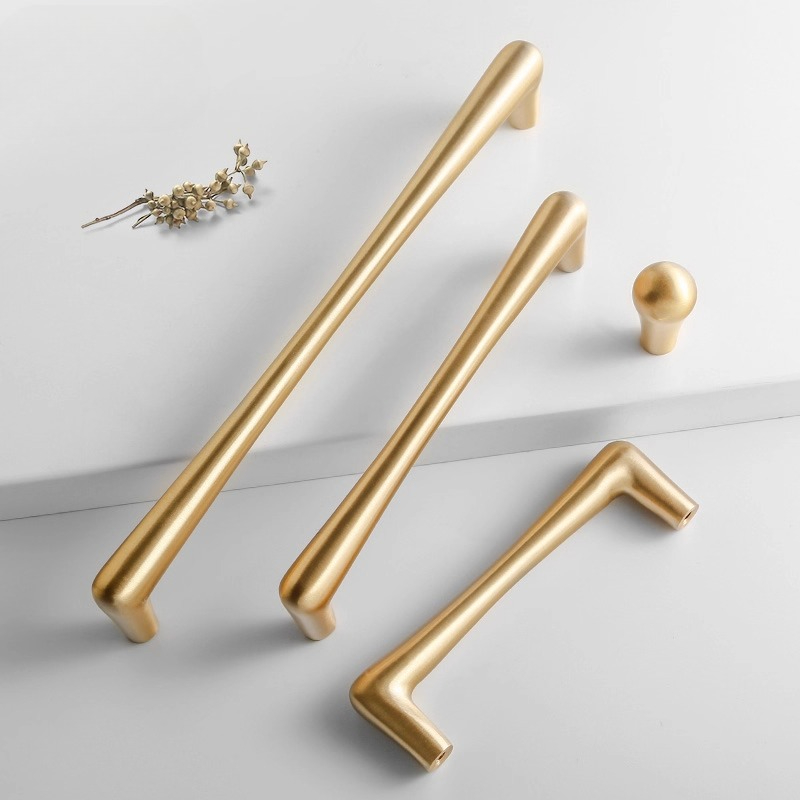 Furniture And Kitchen Hardware Fitting - Maniglie per mobili in ottone nordico