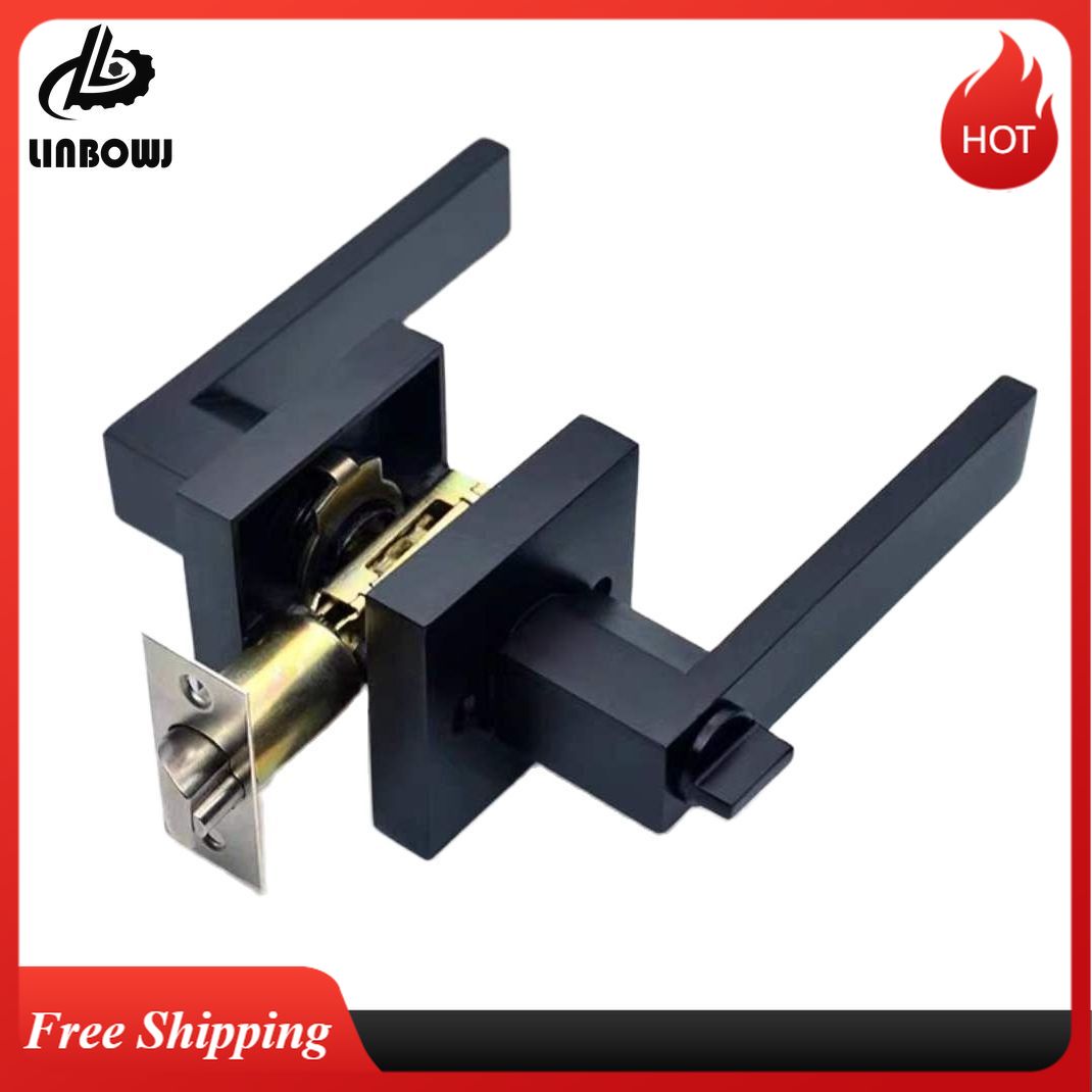Zinc Furniture Hardware - Maniglia per porta nera Maniglia per