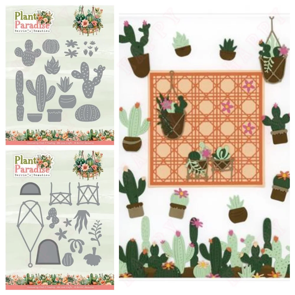 Furniture Paradise & Hardware Ghaziabad - Pianta Cactus Paradiso Metallo Mestiere Fustelle