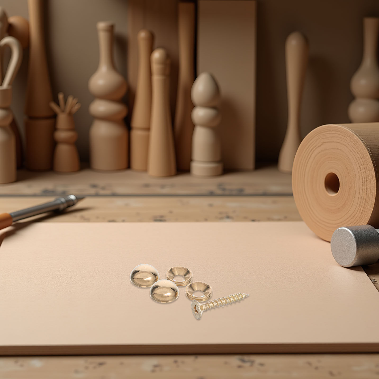 Furniture Hardware Fixing Screws - 8 Set di Tappi Decorativi in