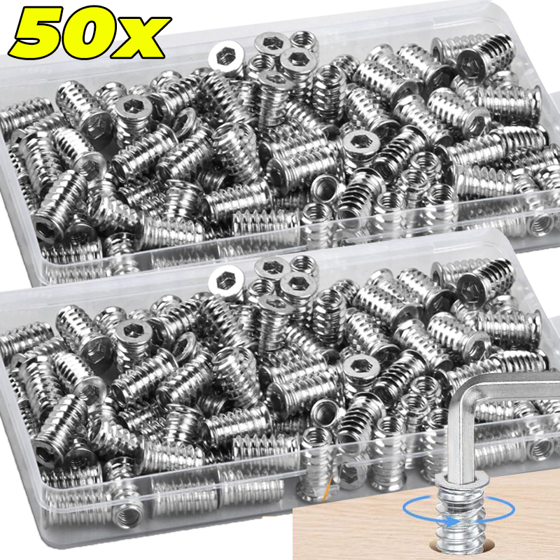 Inserti filettati 10/50x, Dadi - Furniture Hardware Threaded Inserts recensione e prezzo