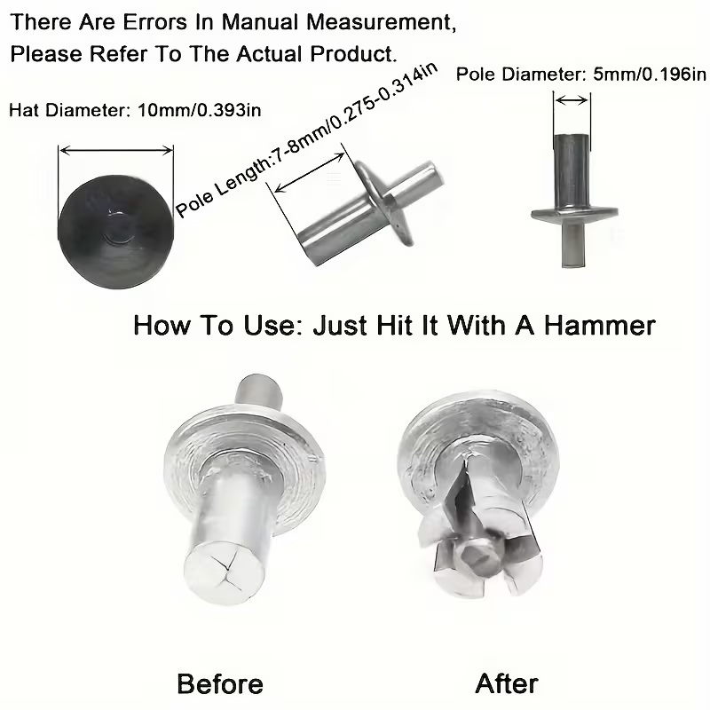 Rivetti in alluminio a testa t - Furniture Hardware Fixing Screws recensione e prezzo