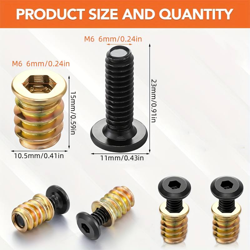 Kit di 10 Inserti Filettati co - Furniture Hardware Threaded Inserts recensione e prezzo