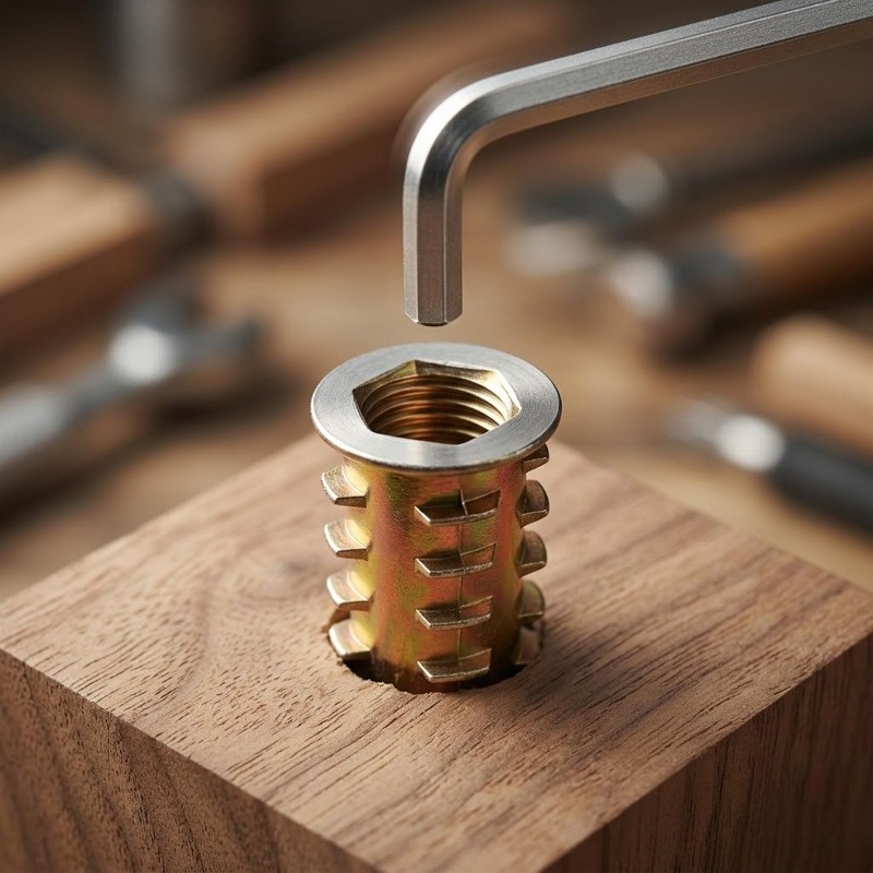 Inserti filettati in acciaio a - Furniture Hardware Threaded Inserts recensione e prezzo