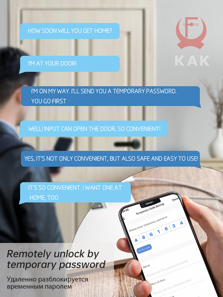 KAK Smart Fingerprint Door Loc - Zinc Furniture Hardware recensione e prezzo